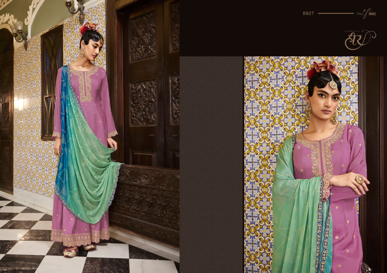 Heer Nohreen By Kimora 8921-8928 Wedding Salwar Suit Collection